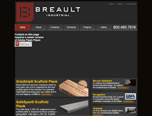 Tablet Screenshot of breaultindustrial.com